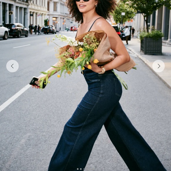 SpanxShape Everywear wide leg jeans NWOT - Picture 3 of 10